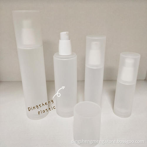 Leere kosmetische Verpackung luftlose Sprühpumpenflasche 30 ml Acrylgold luftless Plastikflasche für die Hautpflege
